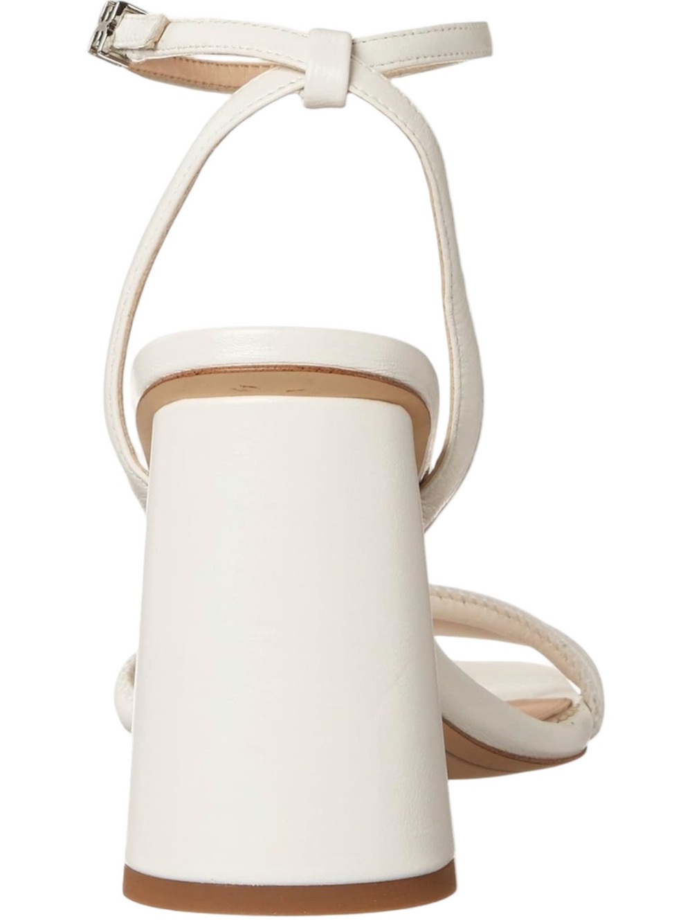 Sam Edelman New in Box Kia Chunky Block Heel Ankle Strap Sandal White Leather 10 - Picture 13 of 13